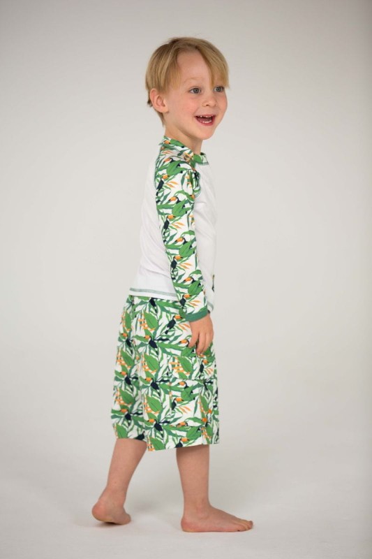 Szorty kąpielowe chłopięce Boardshorts UV UPF 50+ Toucan Ducksday 8.jpg