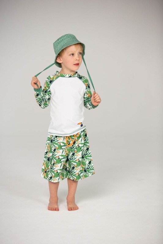 Szorty kąpielowe chłopięce Boardshorts UV UPF 50+ Toucan Ducksday 13.jpg