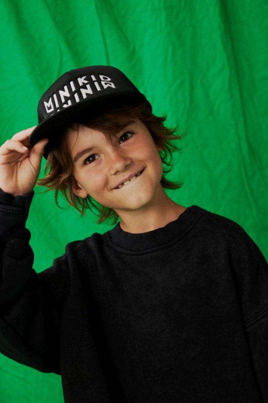 Profil czapki MINIKID TRUCKER CAP – kolor czarny