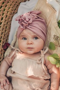Turban ORGANIC premium MAUVE PINK