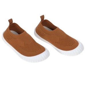 Ultrawygodne elastyczne trampki dziecięce z antypoślizgową podeszwą Splash & Fun caramel Lassig