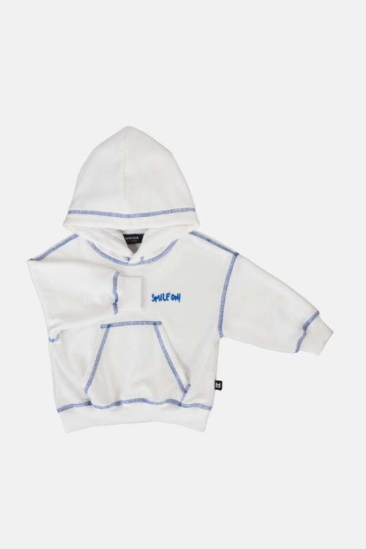 Stylowa bluza z kapturem dla dzieci Minikid – model SMILE ON HOODIE