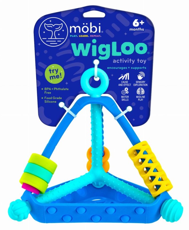 Wigloo Piramidka Mobi – zabawka sensoryczna z silikonu