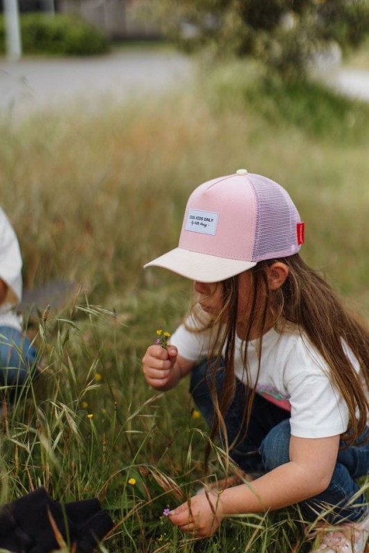 Ekologiczna czapka z daszkiem Hello Hossy – wersja Powder Pink