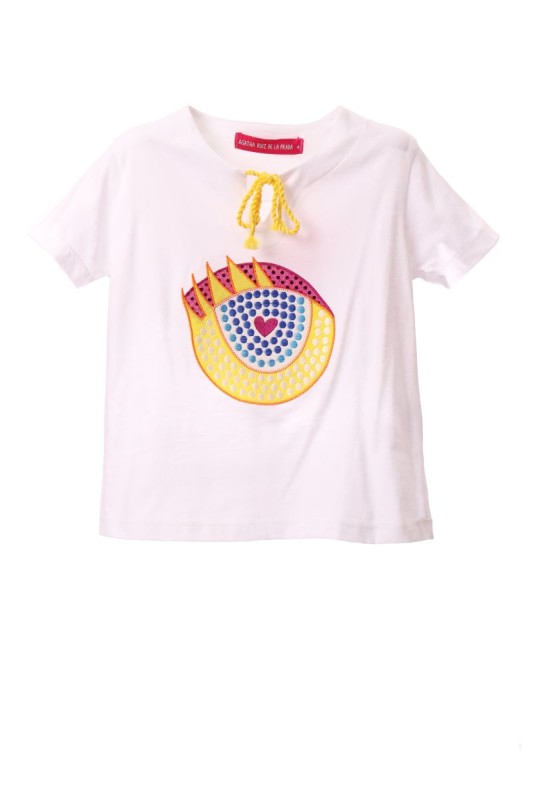 koszulka dziewczęca Agatha Ruiz de la Prada z nadrukiem oka – oryginalny design