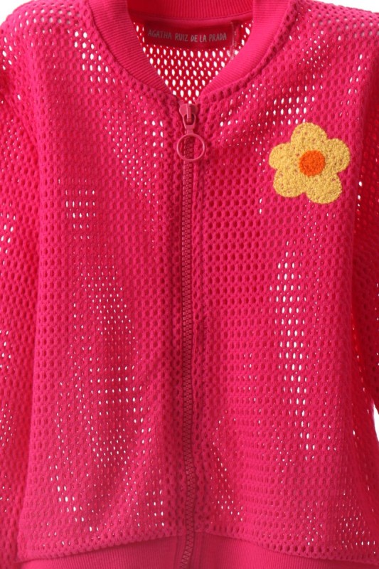 Kardigan Dziewczęcy Fuksja – Agatha Ruiz de la Prada | 100% Bawełna