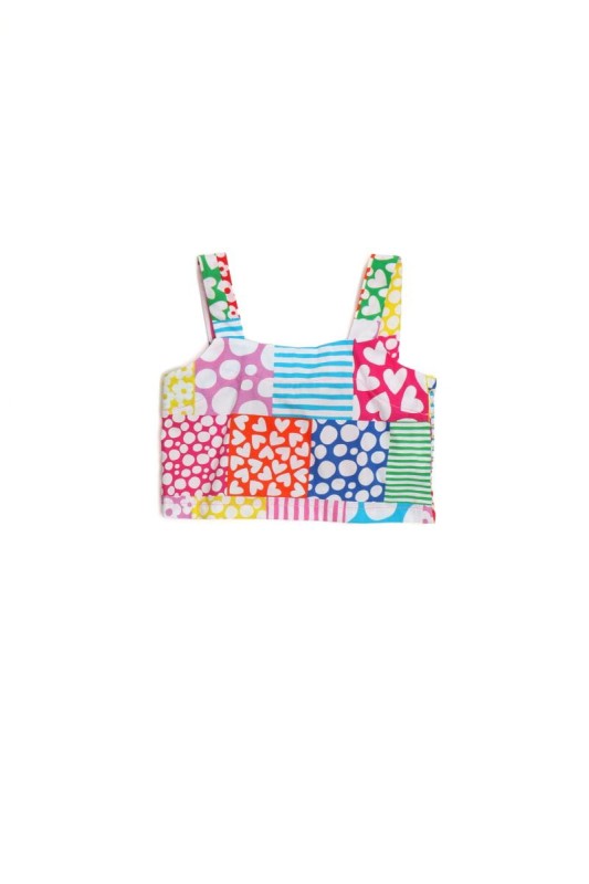 top dziewczęcy Agatha Ruiz de la Prada patchwork kolorowy