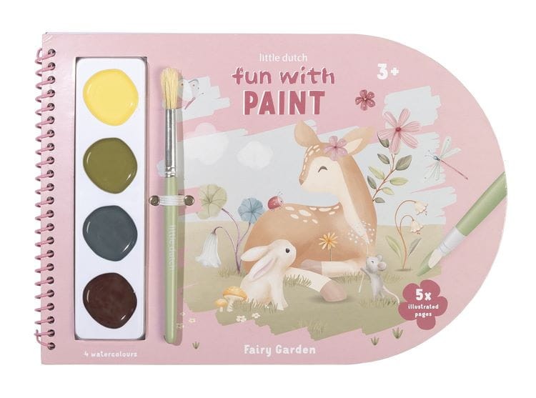 Kolorowanka akwarelowa Fairy Garden Little Dutch dla dzieci 3+