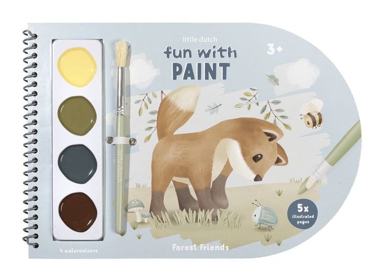 Kolorowanka akwarelowa Forest Friends Little Dutch dla dzieci 3+