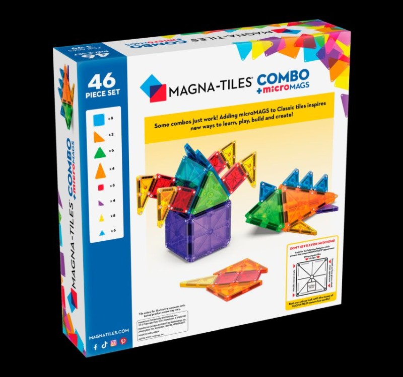 Klocki MAGNA-TILES® microMAGS – zestaw 46 el. dla kreatywnych dzieci
