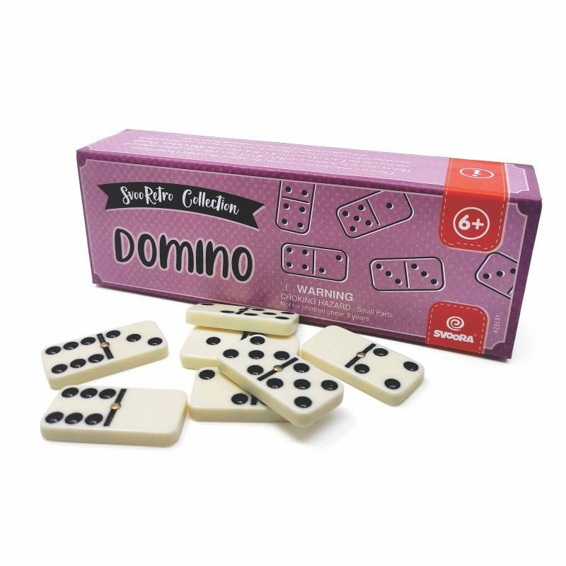 Kostki domino SvooRetro SVOORA na stole
