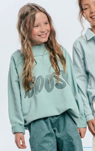 Bluza dziecięca BOOSO 101 MINT w kolorze miętowym