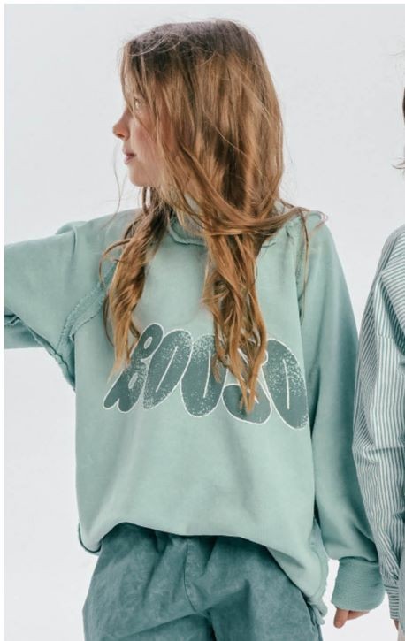 Stylowa bluza BOOSO 101 MINT z miękkiej bawełny