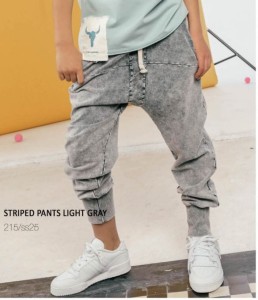 Spodnie 215 STRIPED PANTS LIGHT acid light graphite