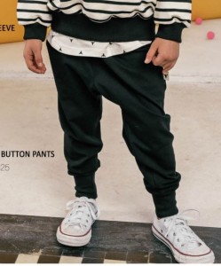 Spodnie 219 BLACK BUTTON PANTS