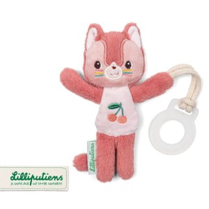 Zawieszka do smoczka świecąca w ciemności Nocny mini przyjaciel Kotka Jeanne 0 m+ Lilliputiens 83592