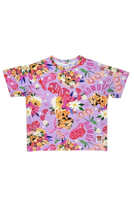 T-shirt dziecięcy Holiday DISCO PANTHER z nadrukiem pantery w stylu disco