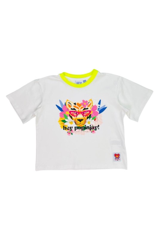 T-shirt dziecięcy Holiday NEON PANTHER z neonową panterą
