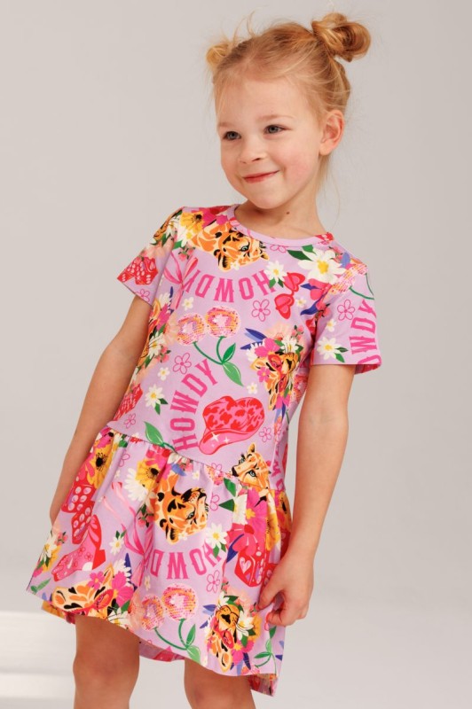 Detal materiału Single Jersey – sukienka Hey Popinjay