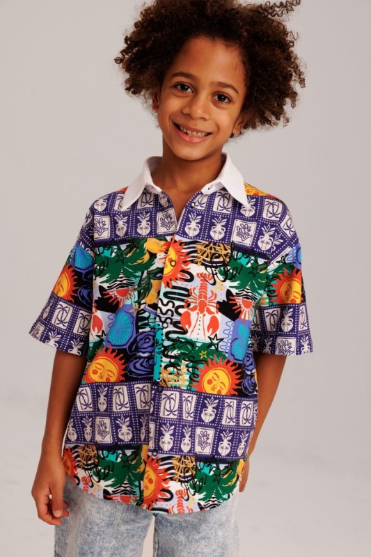 Koszula dziecięca Franky Shirt MOZAIC – przód