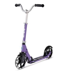 Micro Cruiser LED Purple Hulajnoga z dużymi świecącymi kołami dla dzieci od 5 do 12 lat Micro SA0251