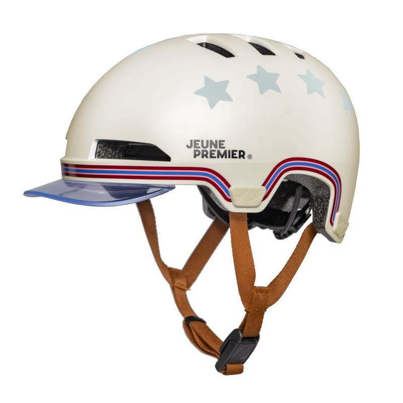 Biały kask rowerowy Jeune Premier x Lazer Off White dla dzieci