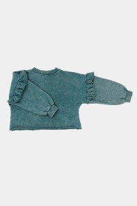 Bluza 114A SHORT FRILL OCEAN SWEAT ocean VINTAGE