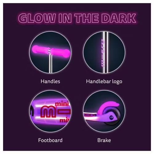 Micro hulajnoga dla dziecka – model Deluxe Glow LED zielony
