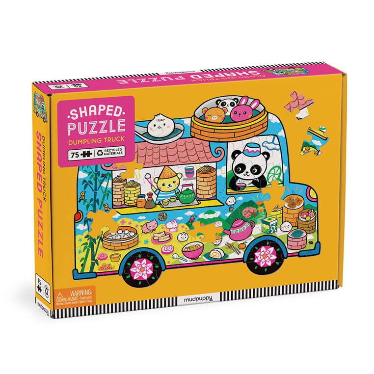 Puzzle konturowe Mudpuppy Food Truck z ilustracją chińskich pierożków