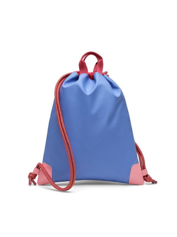 Plecak worek Jeune Premier Cherry Pink – na plecach dziecka