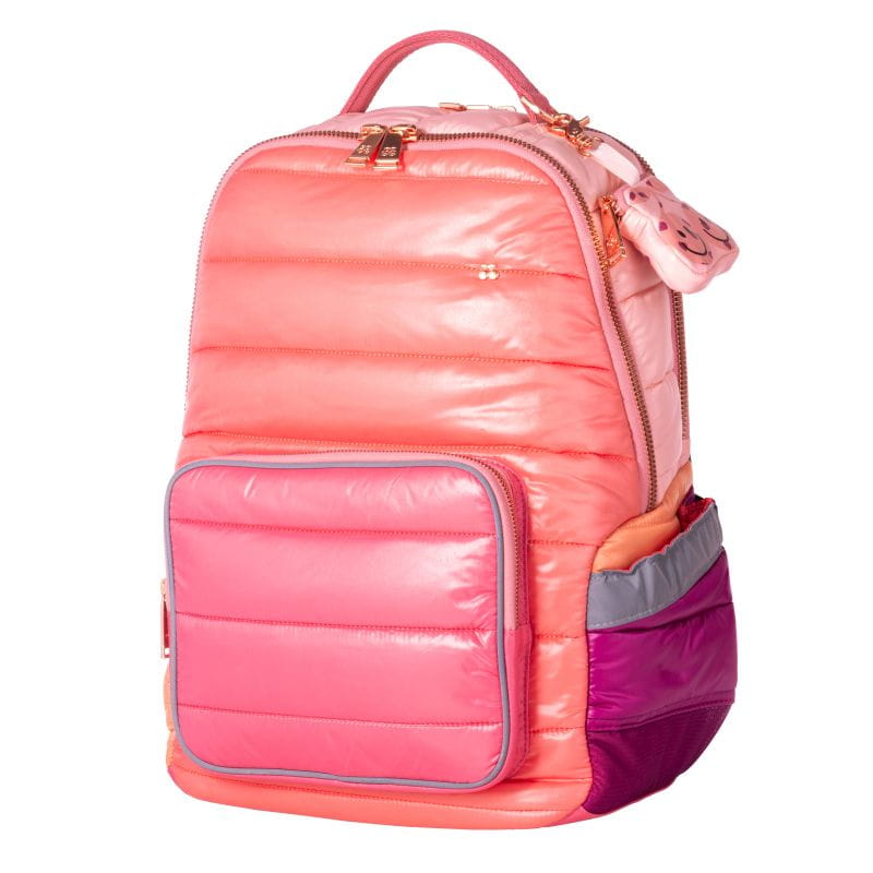 pikowany plecak Puffer Pink dla dzieci 6+