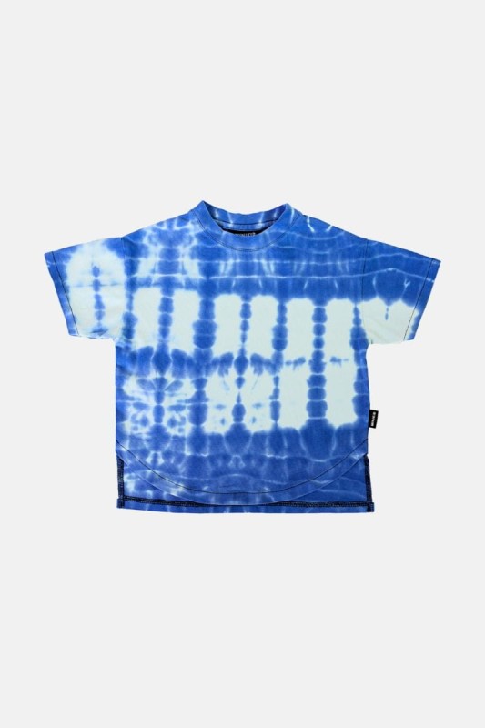 Koszulka dziecięca tie-dye niebieska – MINIKID GLACIER