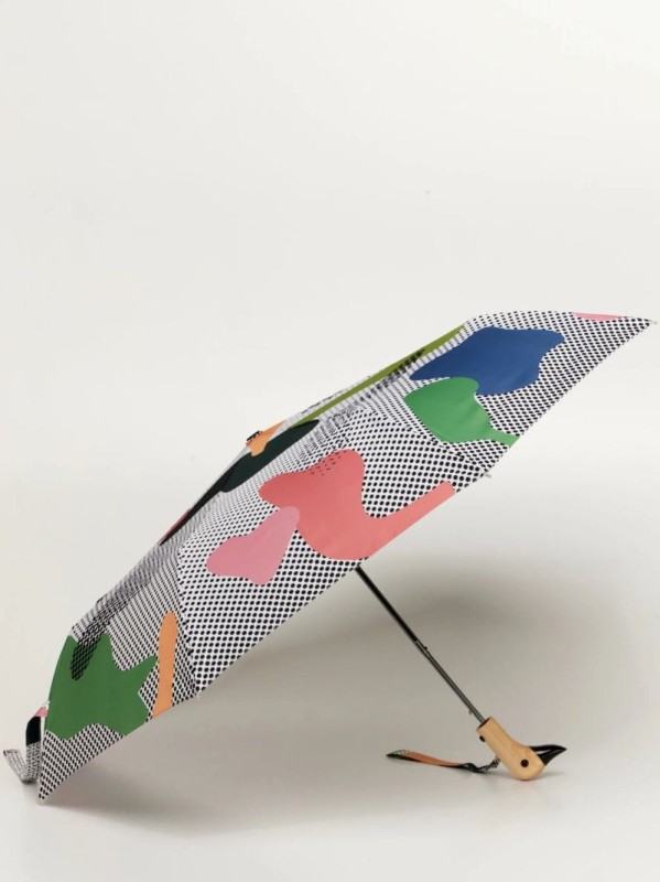 parasolka kaczka z designem w kropki