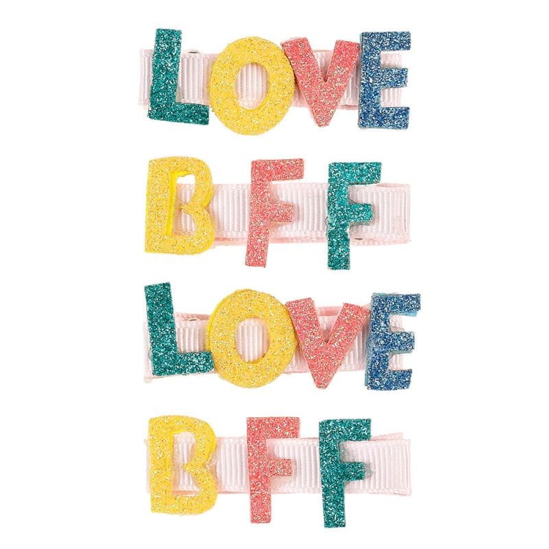 Souza! komplet spinek do włosów LOVE i BFF – 4 kolorowe sztuki