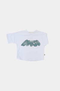 Koszulka 031 BOOSO TEE ecru + green BOOSO