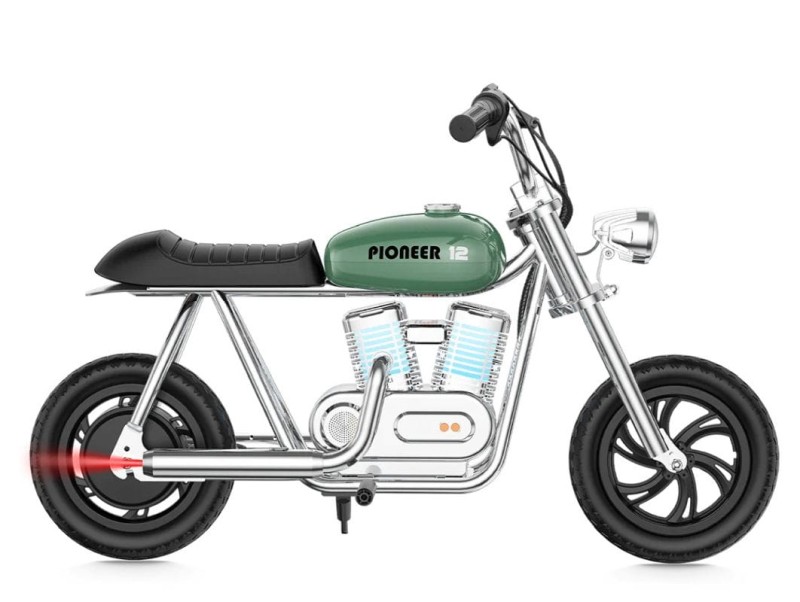 Motocykl Hyper Gogo z efektem symulacji mgły