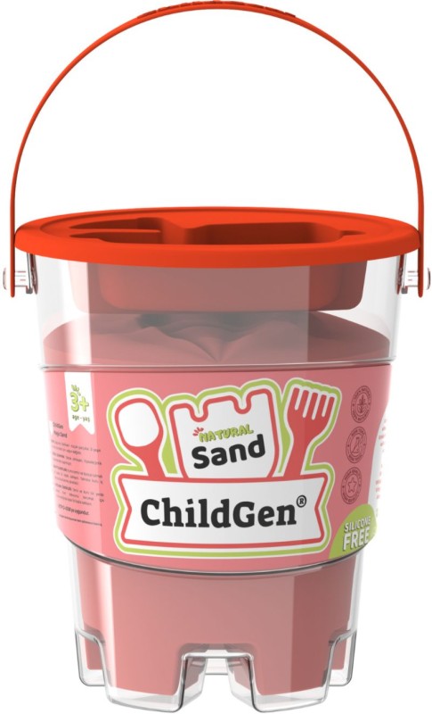 Piasek kinetyczny czerwony ChildGen 500g zapach brzoskwini