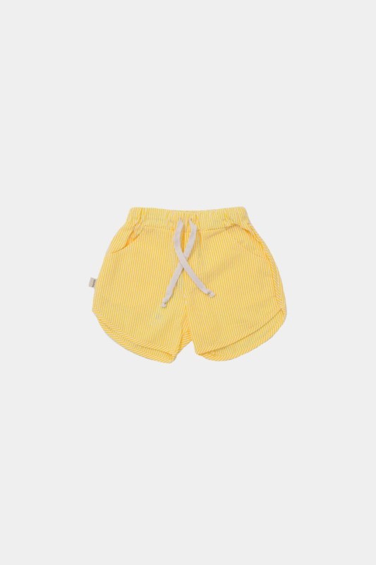 Szorty 242 SAND STRIPED SHORTS ecru / banan