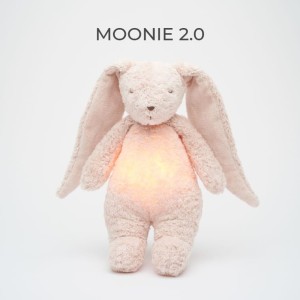 Szumiący Króliczek z lampką Różowy Moonie Organic 2.0 Rose 0 m+