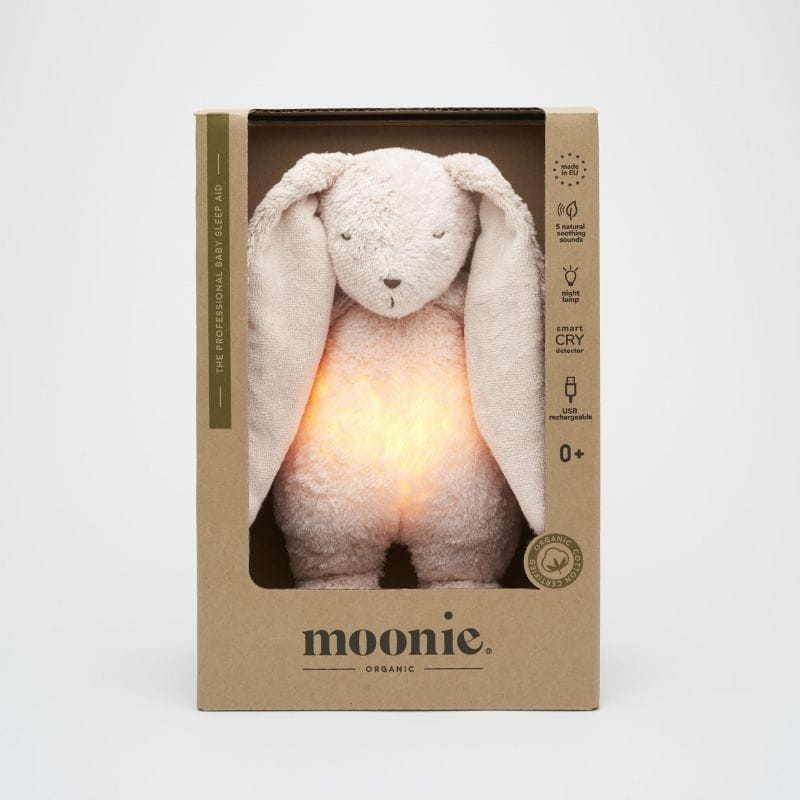 MOONIE króliczek organiczny różowy z certyfikatem GOTS