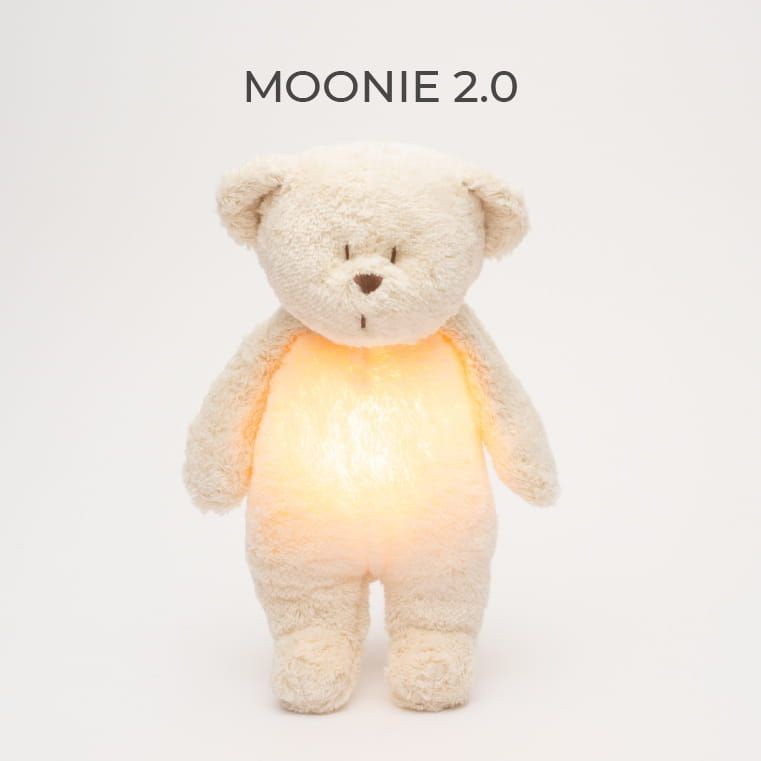 Szumiący miś Moonie Organic 2.0 Polar – kolor ecru