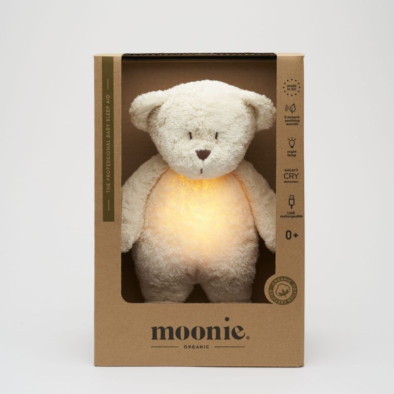 Moonie Polar – lampka nocna i różowe szumy