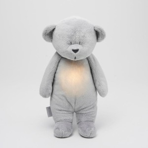 Szumiący Miś z lampką Szary Moonie Basic 2.0 Silver 0 m+