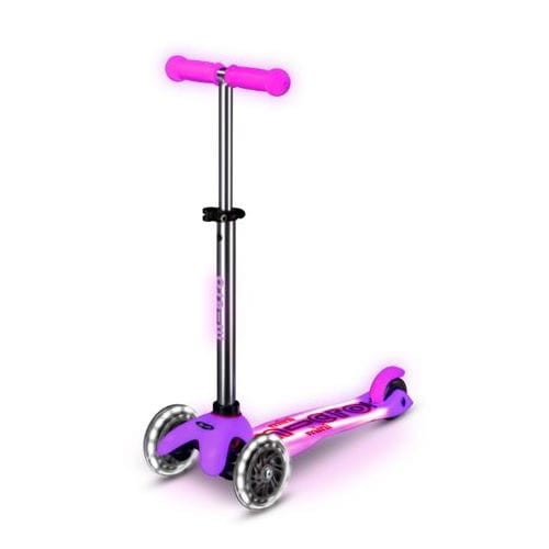 Hulajnoga Mini Micro Deluxe Glow LED Plus Frosty Pink dla dzieci 2+