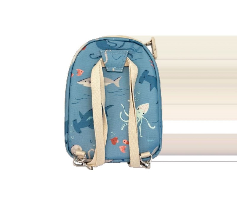 Wodoodporny plecak lunchbox w niebieskim kolorze