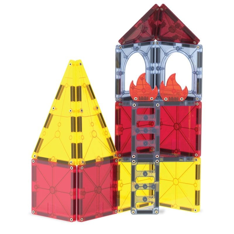 Fire Rescue MAGNA-TILES – edukacyjny zestaw magnetyczny z elementami akcji