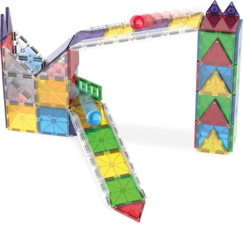 MAGNA-TILES Rail Racers XL – kolorowe klocki konstrukcyjne dla dzieci 3+