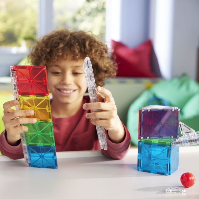 Rail Racers MAGNA-TILES – kolorowe klocki dla dzieci 3+