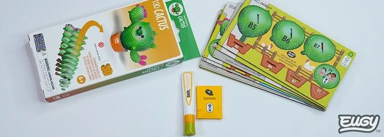 Ekologiczna układanka kartonowa Kwitnący Kaktus