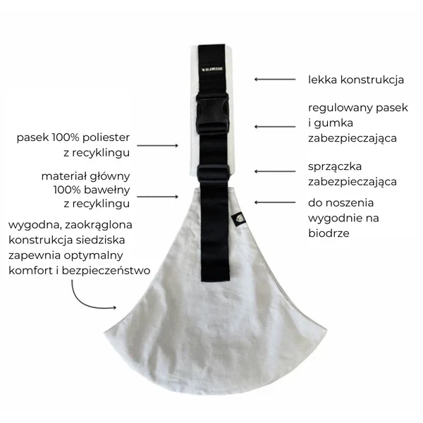 Dziecko w nosidle Wildride Eco podczas spaceru